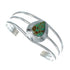 Native American Turquoise Sterling Silver Tear Drop Navajo Cuff Bracelet TX10256
