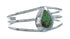 Native American Turquoise Sterling Silver Tear Drop Navajo Cuff Bracelet TX10256