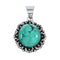 Navajo Sterling Silver Turquoise Native American Pendant TX10261