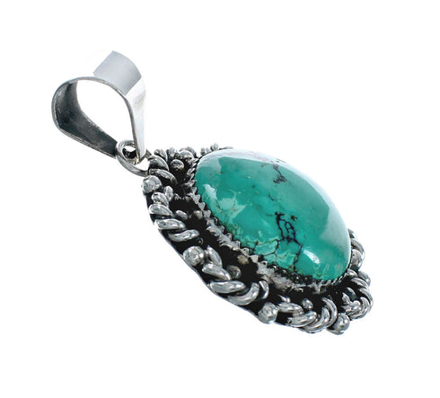 Navajo Sterling Silver Turquoise Native American Pendant TX10261
