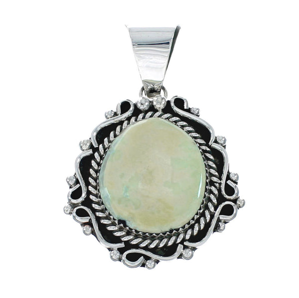 Navajo Sterling Silver Turquoise Native American Pendant TX10260