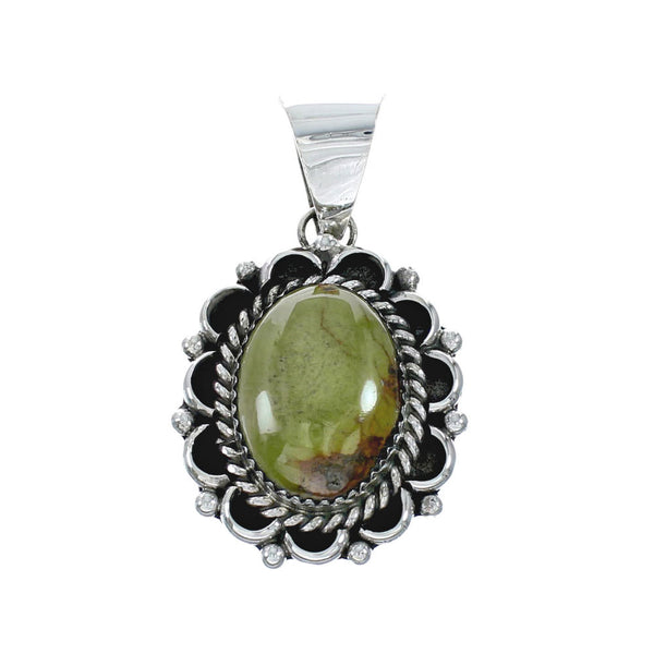 Navajo Sterling Silver Turquoise Native American Pendant TX10262