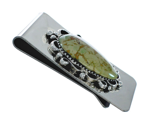 Turquoise Navajo Indian Sterling Silver Money Clip TX10269