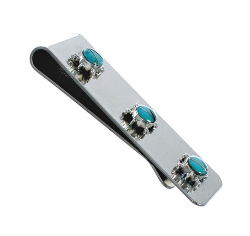 Turquoise Southwest Sterling Silver Turtle Money Clip TX10255