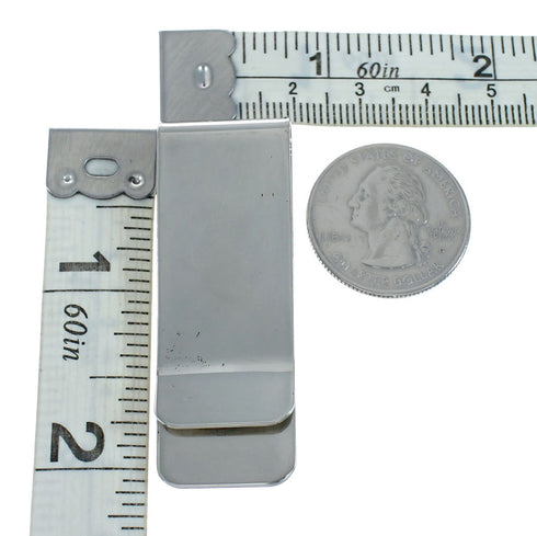 Turquoise Southwest Sterling Silver Turtle Money Clip TX10255