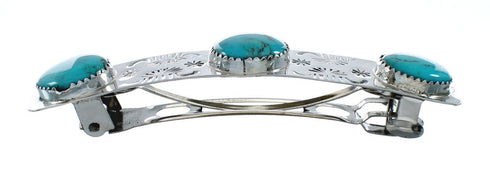 Sterling Silver Native American Navajo Hair Barrette TX10272