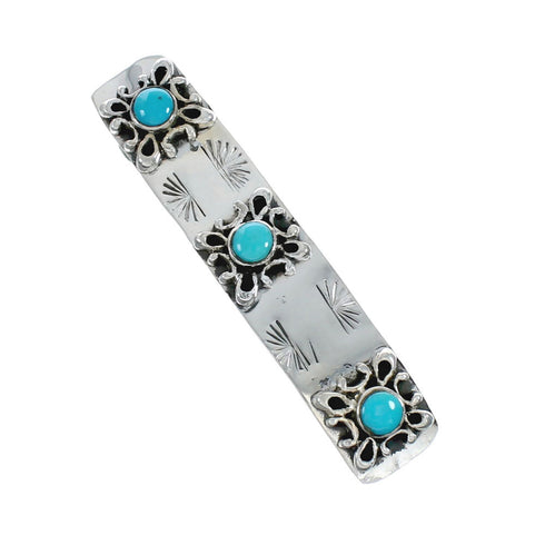 Sterling Silver Native American Navajo Hair Barrette TX10273