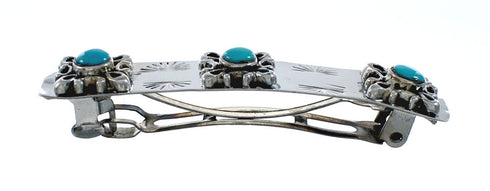 Sterling Silver Native American Navajo Hair Barrette TX10273