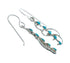 Southwest Turquoise Hook Dangle Sterling Silver Earrings TX10277
