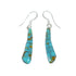 Sterling Silver And Turquoise Southwestern Hook Dangle Earrings TX10284