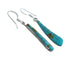 Sterling Silver And Turquoise Southwestern Hook Dangle Earrings TX10285