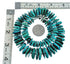 Southwestern Turquoise Genuine Sterling Silver Bead Necklace TX10250
