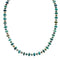 Navajo Sterling Silver Turquoise Native American Bead Necklace TX10263
