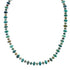 Navajo Sterling Silver Turquoise Native American Bead Necklace TX10263