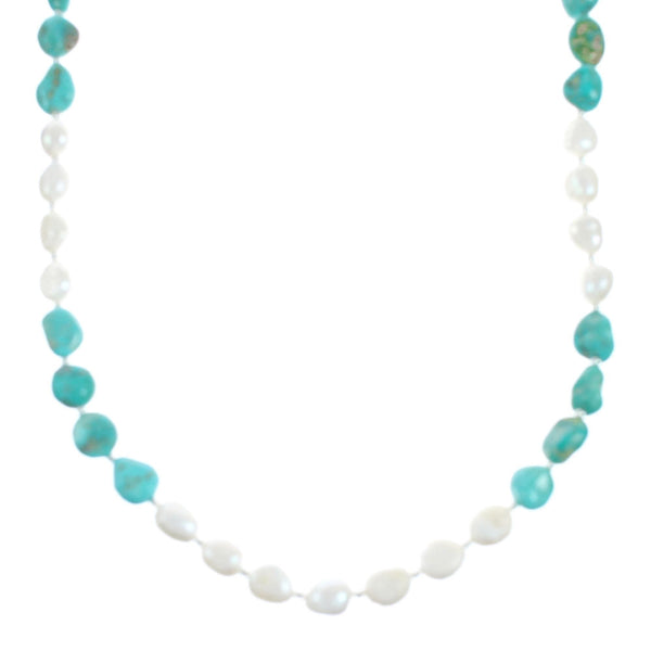 Multicolor Navajo Genuine Sterling Silver Bead Necklace TX10265