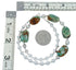 Genuine Sterling Silver Navajo Turquoise Bead Necklace TX10267