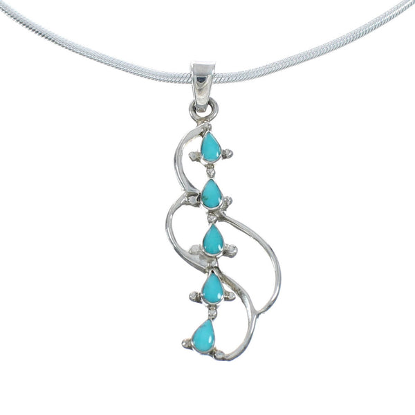 Genuine Turquoise Sterling Silver Italian Snake Chain 16" Necklace Set TX10268