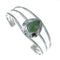 Native American Turquoise Sterling Silver Tear Drop Navajo Cuff Bracelet TX10257