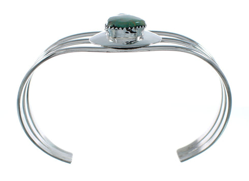 Native American Turquoise Sterling Silver Tear Drop Navajo Cuff Bracelet TX10257