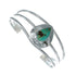 Native American Turquoise Sterling Silver Tear Drop Navajo Cuff Bracelet TX10258