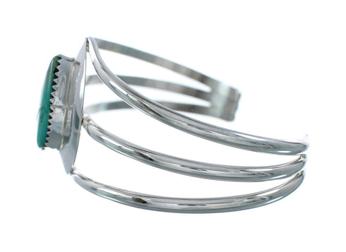 Native American Turquoise Sterling Silver Tear Drop Navajo Cuff Bracelet TX10258