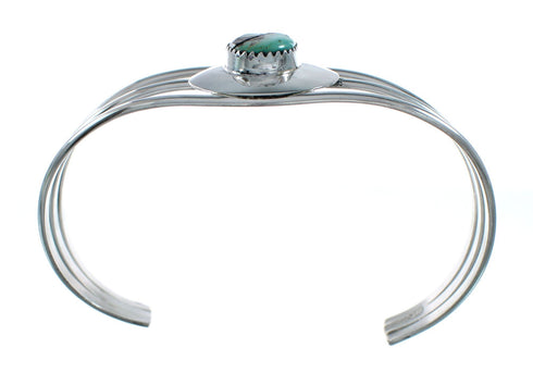 Native American Turquoise Sterling Silver Tear Drop Navajo Cuff Bracelet TX10258