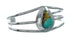 Native American Turquoise Sterling Silver Tear Drop Navajo Cuff Bracelet TX10259