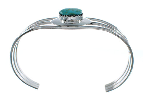 Native American Turquoise Sterling Silver Tear Drop Navajo Cuff Bracelet TX10259