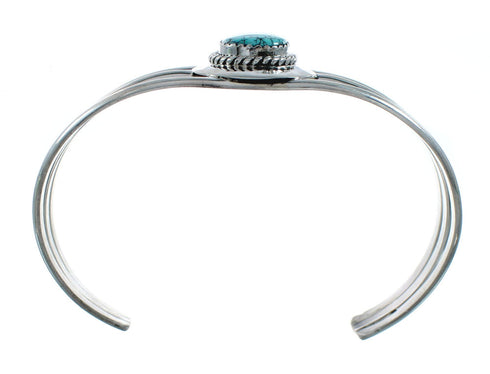 Genuine Turquoise Sterling Silver Tear Drop Navajo Cuff Bracelet TX10288