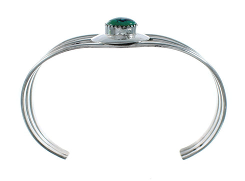 Genuine Turquoise Sterling Silver Tear Drop Navajo Cuff Bracelet TX10289