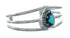 Genuine Turquoise Sterling Silver Tear Drop Navajo Cuff Bracelet TX10290