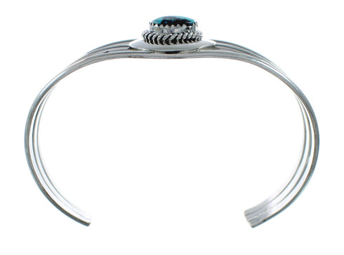 Genuine Turquoise Sterling Silver Tear Drop Navajo Cuff Bracelet TX10290