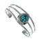 Genuine Turquoise Sterling Silver Tear Drop Navajo Cuff Bracelet TX10291