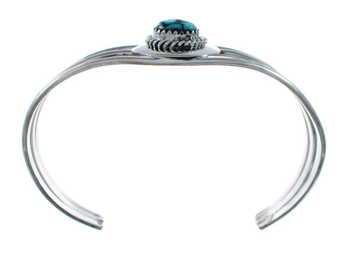 Genuine Turquoise Sterling Silver Tear Drop Navajo Cuff Bracelet TX10291
