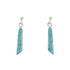 Sterling Silver And Turquoise Southwestern Post Dangle Earrings TX10296