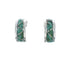 Sterling Silver Southwest Turquoise Inlay Post Hoop Earrings TX10306
