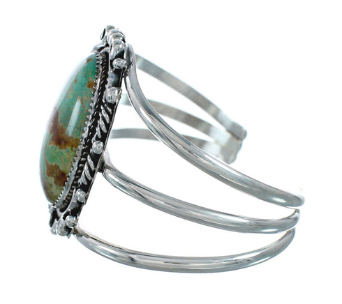 Native American Navajo Sterling Silver Turquoise Cuff Bracelet TX10309