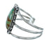 Native American Navajo Sterling Silver Turquoise Cuff Bracelet TX10309