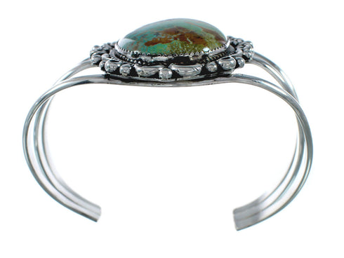Native American Navajo Sterling Silver Turquoise Cuff Bracelet TX10309