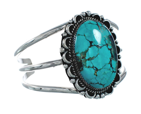 Native American Navajo Sterling Silver Turquoise Cuff Bracelet TX10311