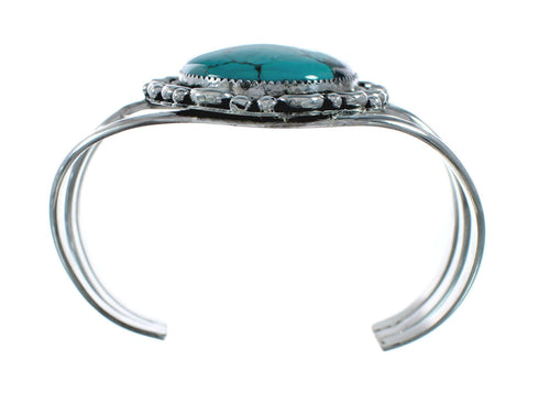 Native American Navajo Sterling Silver Turquoise Cuff Bracelet TX10311