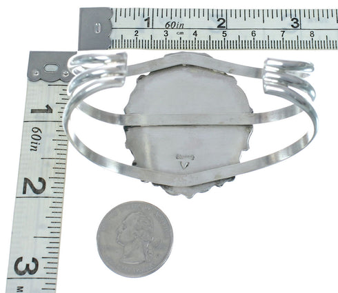 Native American Navajo Sterling Silver Turquoise Cuff Bracelet TX10311