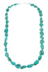 Genuine Sterling Silver And Turquoise Bead Necklace TX10312