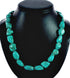 Genuine Sterling Silver And Turquoise Bead Necklace TX10312