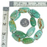 Genuine Navajo Sterling Silver And Turquoise Bead Necklace TX10313