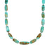 Navajo Carico Lake Turquoise Sterling Silver Bead Necklace TX10314