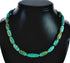 Navajo Carico Lake Turquoise Sterling Silver Bead Necklace TX10314
