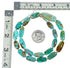 Genuine Navajo Carico Lake Turquoise Sterling Silver Bead Necklace TX10315