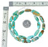 Genuine Navajo Carico Lake Turquoise Sterling Silver Bead Necklace TX10316