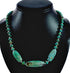 Native American Navajo Carico Lake Turquoise Sterling Silver Bead Necklace TX10317